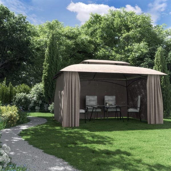 Pérgola de metal NATERIAL Tokio beige 300x400 cm