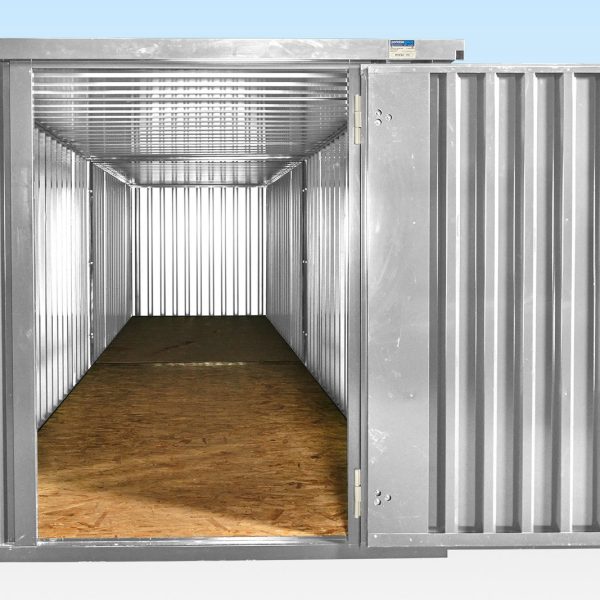 Paquete de contenedores de 6 m x 2,1 m con enlace en los extremos (galvanizado)
