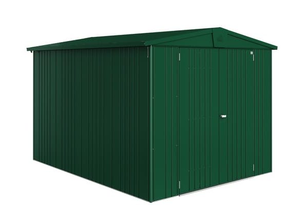 Caseta de metal verde Europa 244x203x300 cm – 7,32 m²