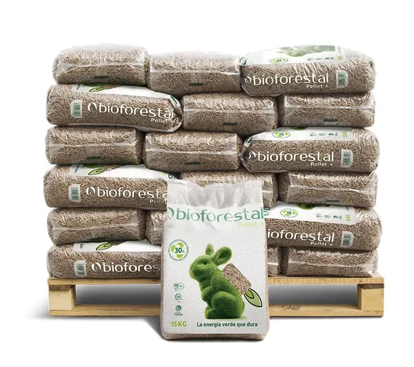 Palet de 42 sacos de pellet BIOFORESTAL