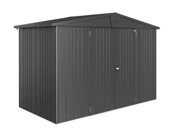 Caseta metálica Europa gris oscuro 316x209x156 cm - 4,92 m²