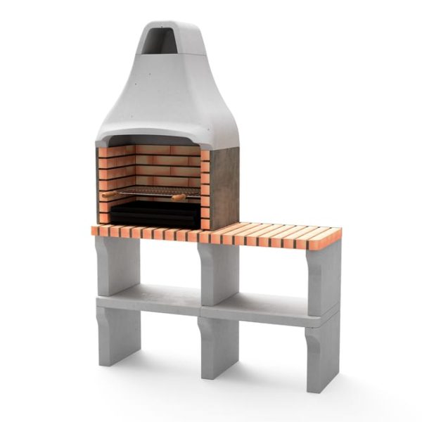 Barbacoa de obra MOVELAR ladrillo madera y carbón New Iberia recomendado para menos de 6 personas