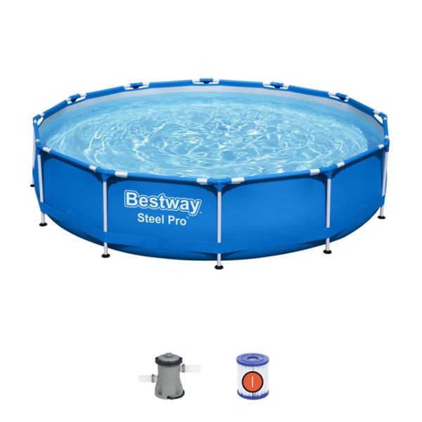 Bestway Piscina Rigida Adulto con Depurador 366x76 cm Jardin 56681
