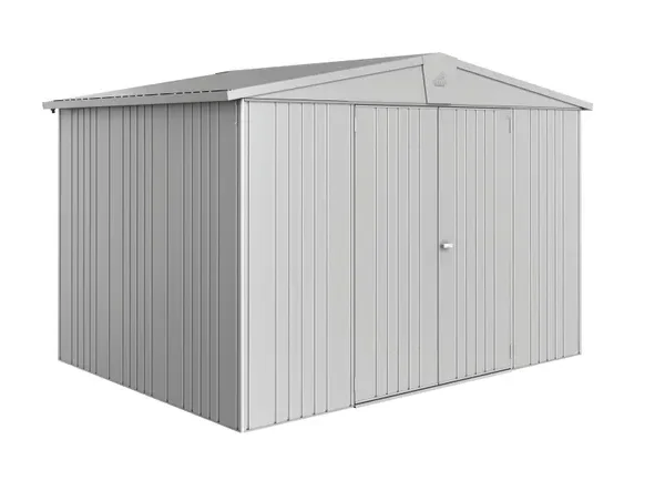 Caseta metálica plata Europa 316x209x228 cm – 7,2 m²